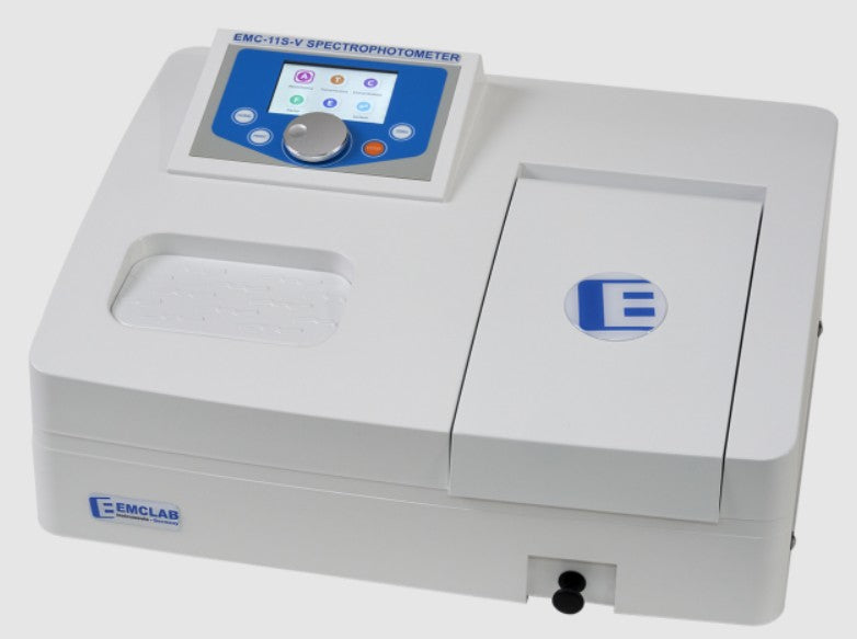 EMCLAB EMC-11S-V Spectrophotometer, single beam, Wavelength 325-1000 nm, Bandwith 4nm