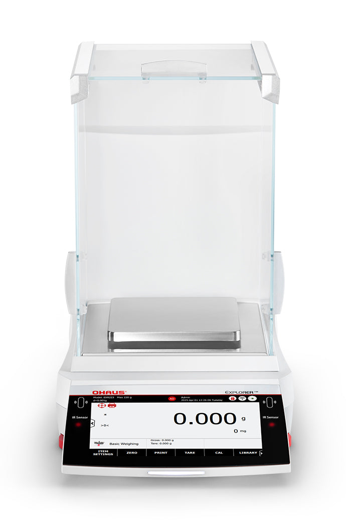 Ohaus EXPLORER™ Precision Balances with Draft Shield