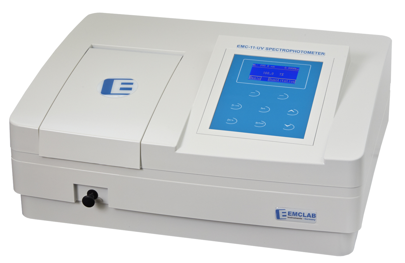 EMCLAB EMC-11-UV Spectrophotometer, single beam, Wavelength 200-1000 nm, Bandwith 4nm