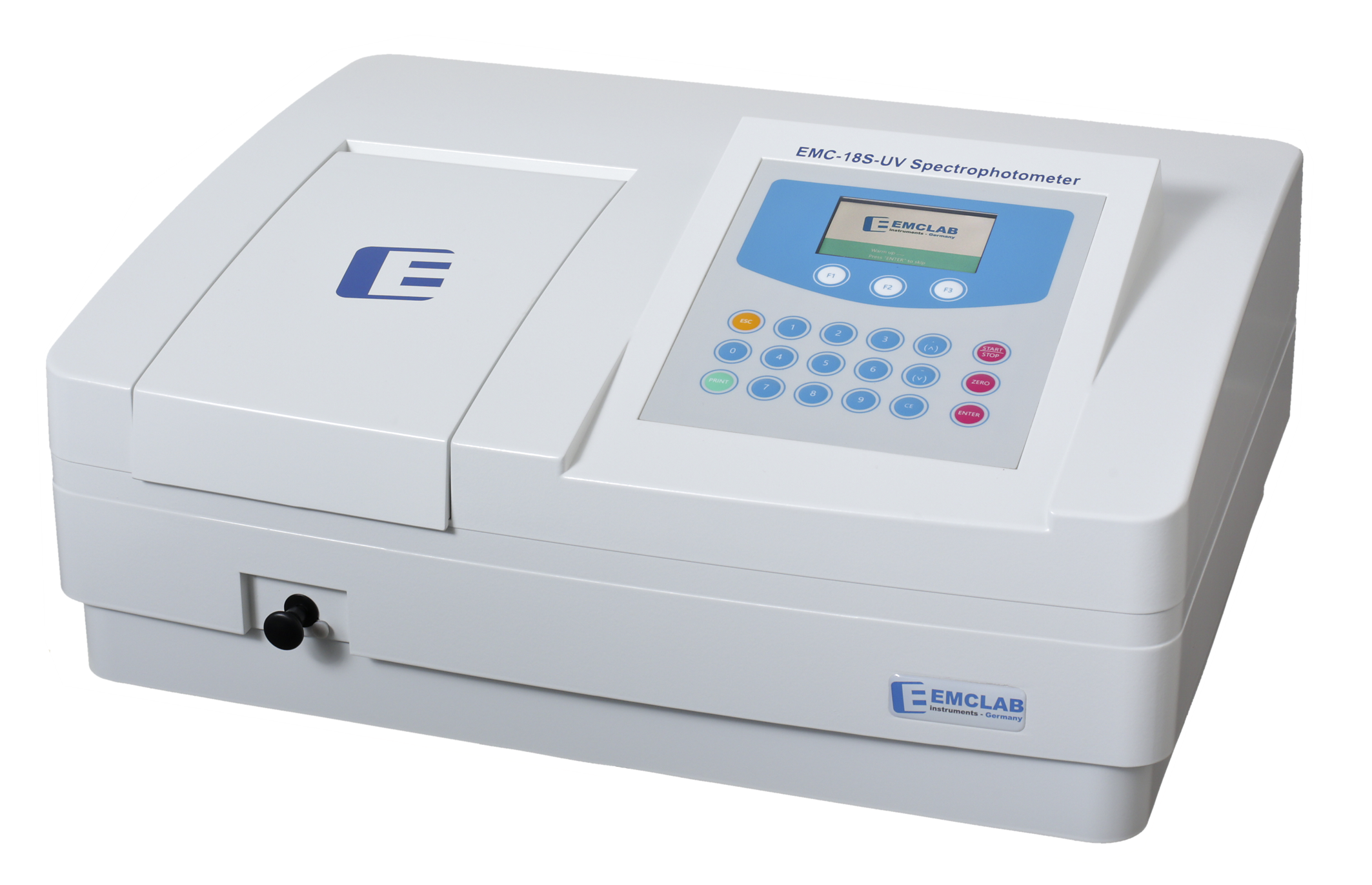 EMCLAB EMC-18S-UV Spectrophotometer, single beam, Wavelength 190-1100 nm, Bandwidth 2 nm,