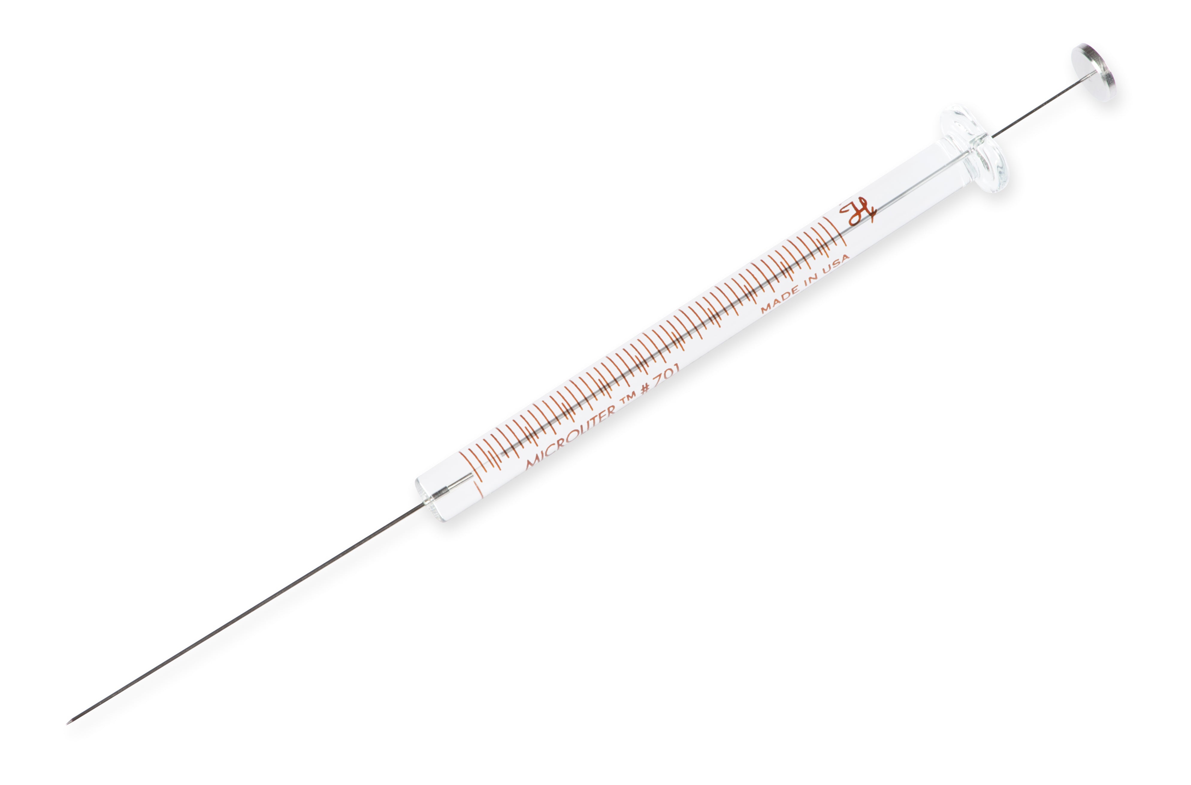 10 µL, Model 701 N CTC SYR (6.6 mm), S-Line, Cemented Needle, 23s ga, point style AS