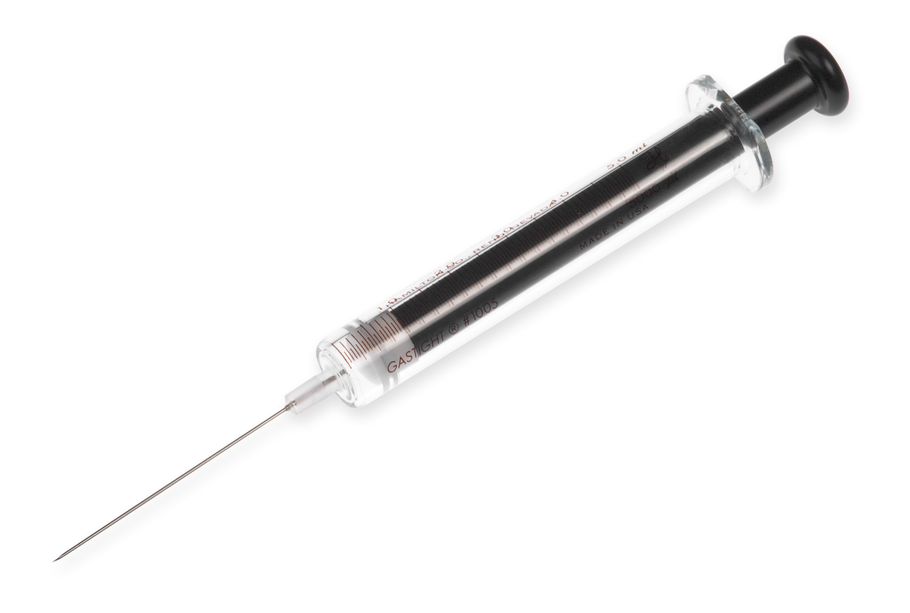5 mL, Model 1005 LTN SYR, Cemented NDL, 22 ga, 2 in, point style 2