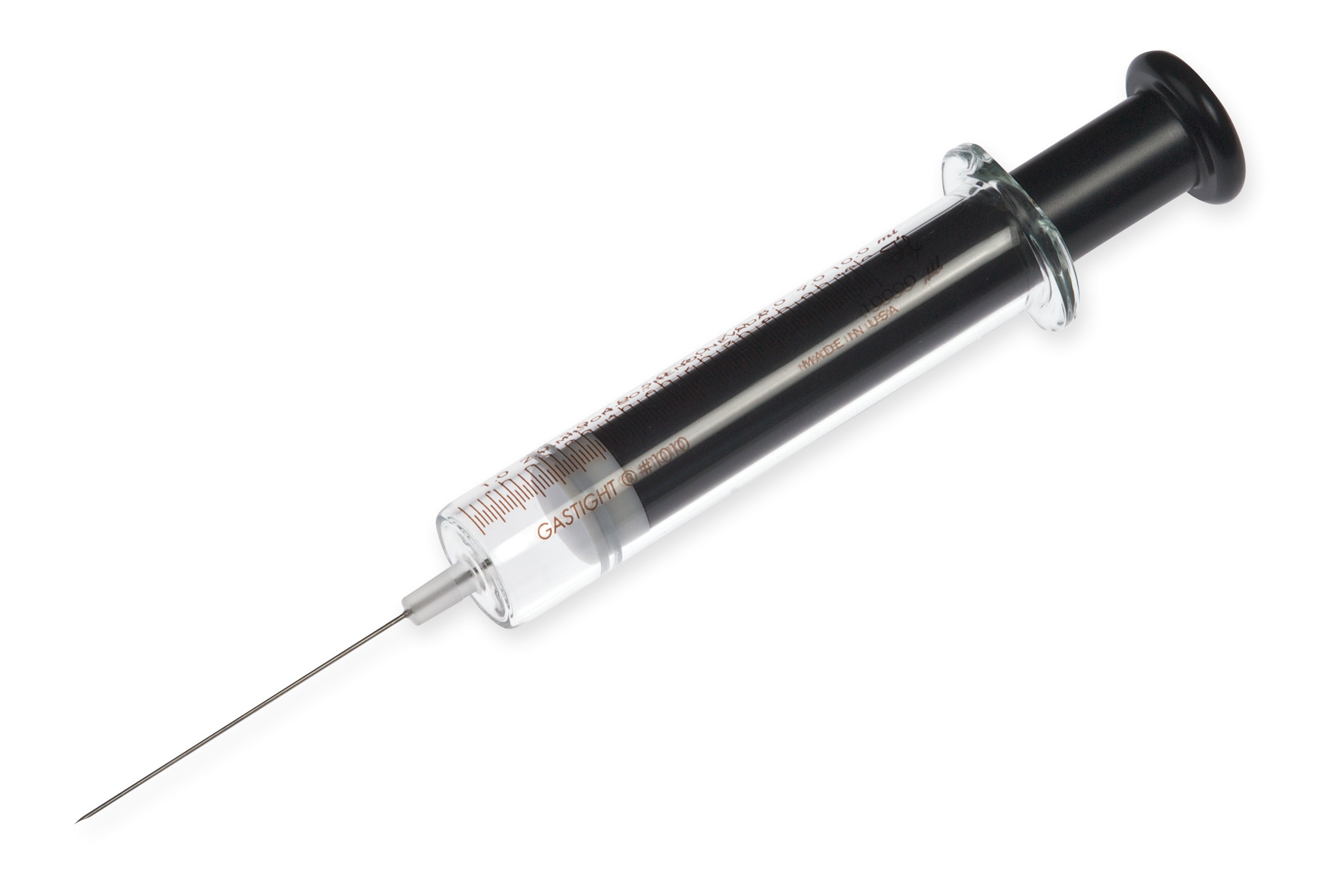 10 mL, Model 1010 LTN SYR, Cemented NDL, 22 ga, 2 in, point style 2