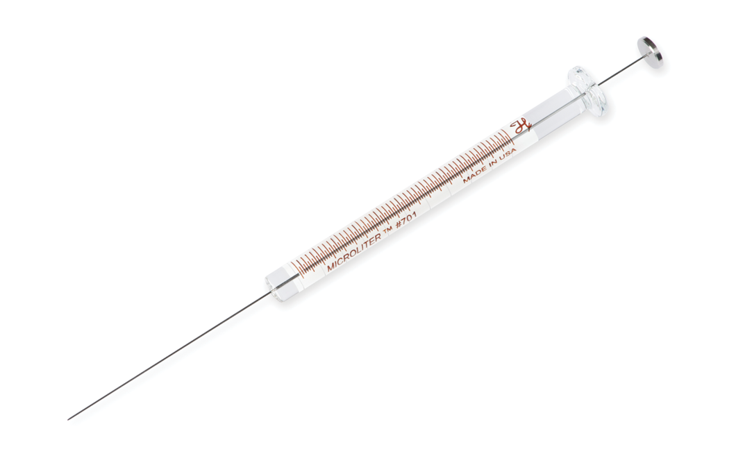 10 µL, Model 701 N Simadzu SYR, Cemented Needle, 23s ga, 1.69 in, point style AS