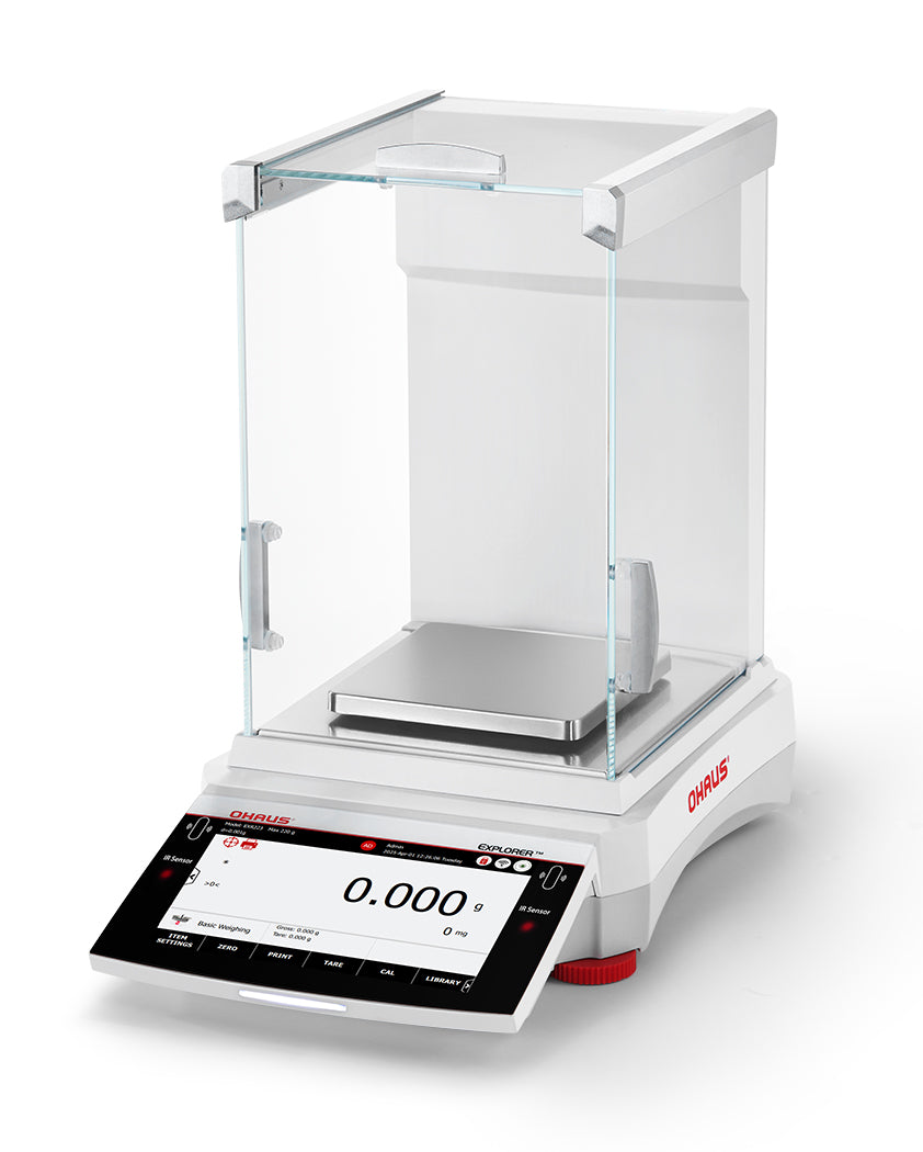 Ohaus EXPLORER™ Precision Balances with Draft Shield