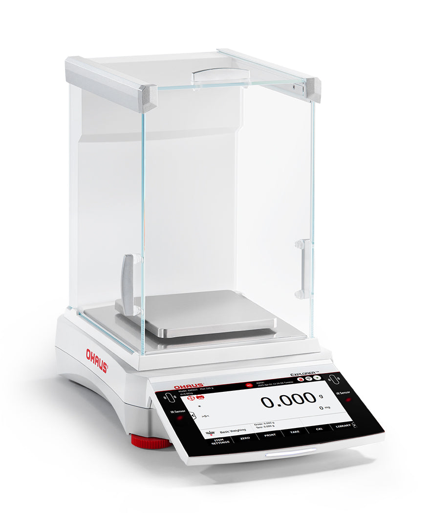 Ohaus EXPLORER™ Precision Balances with Draft Shield
