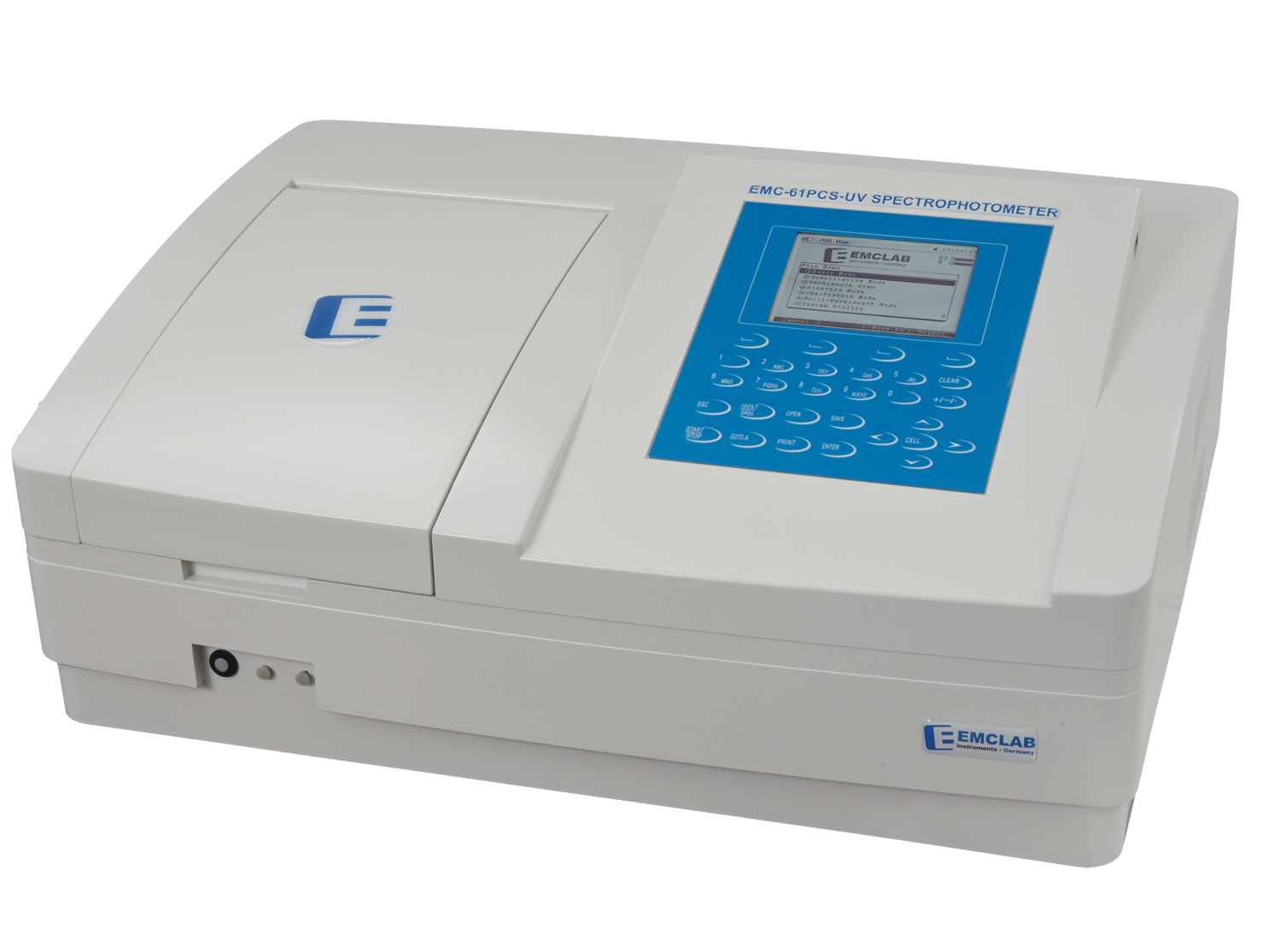 EMCLAB EMC-61PCS-UV Spectrophotometer, double beam, Wavelength 190-1100 nm, variable Bandwidths 0.5/1/2/4/5 nm