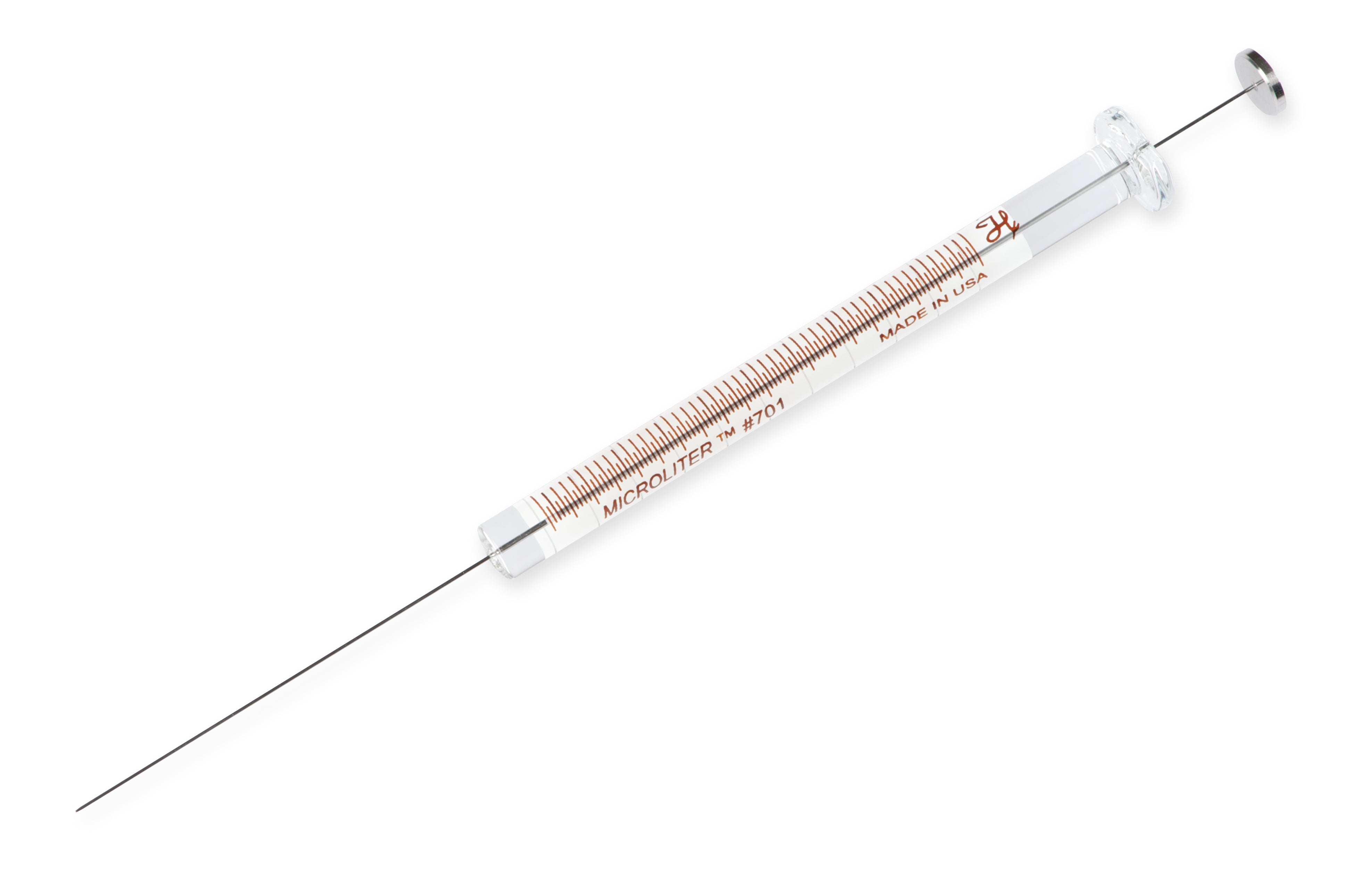 10 µL, Model 701 N CTC SYR (6.6 mm), S-Line, Cemented Needle, 26s ga, point style AS