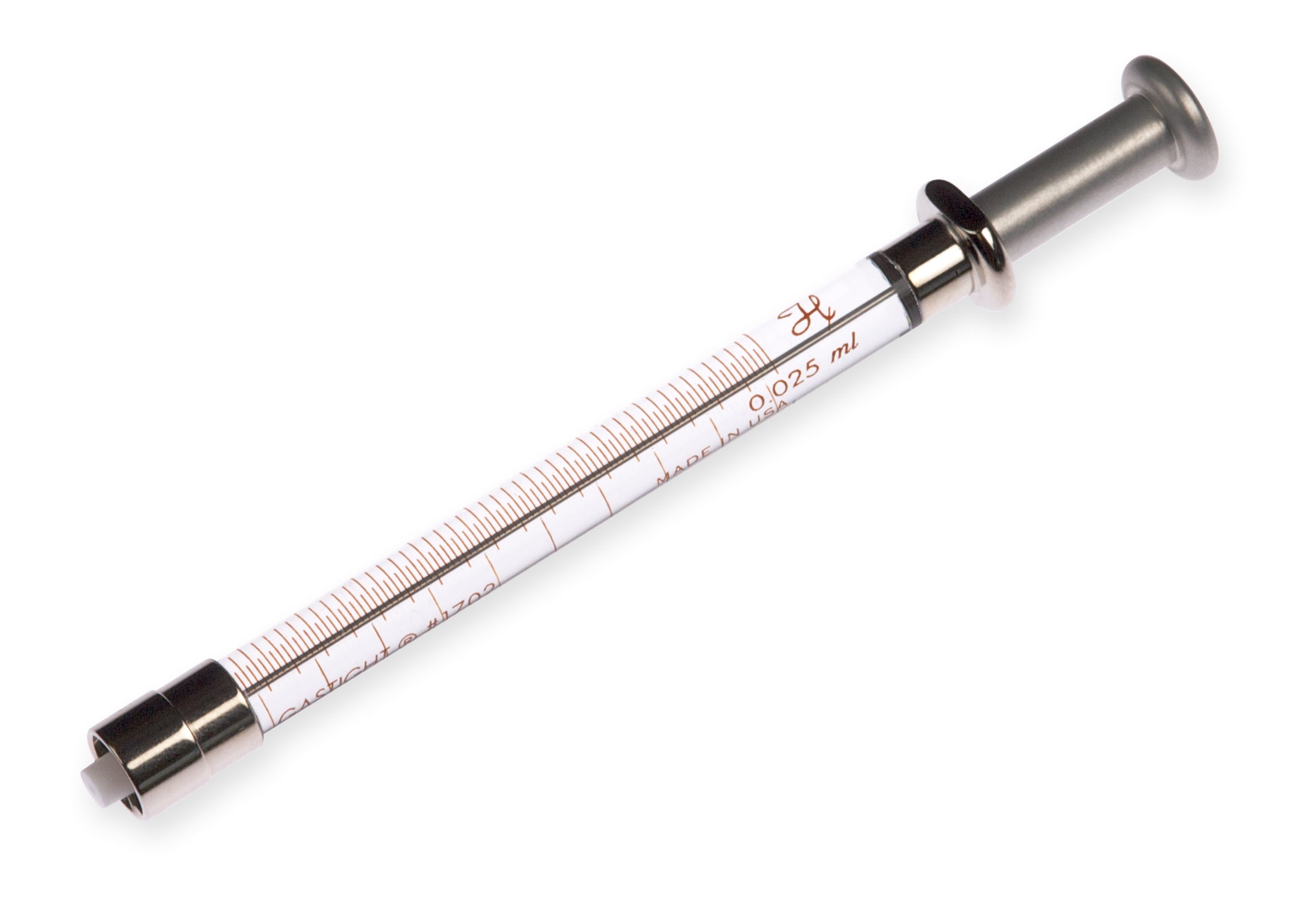 25 µL, Model 1702 TLLX SYR, Instrument Syringe w/ Adjustable Stop